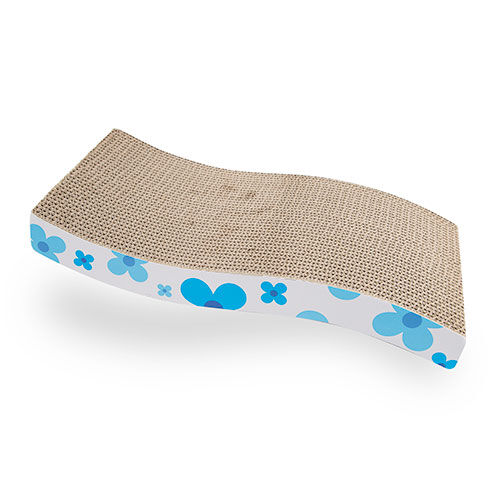 TK-Pet CatFlow Rascador azul de cart&oacute;n para gatos, , large Imagen numero 1