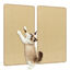 COSTWAY Juego de 2 Alfombrillas Rascadoras para Gatos, 80 x 50 cm Almohadillas de Sisal Natural, Alfombras Rascadoras Horizontales con Cintas Adhesivas de Ganchos y Bucle, Protegen Muebles, Sofás, , large indicador imagen numero 1