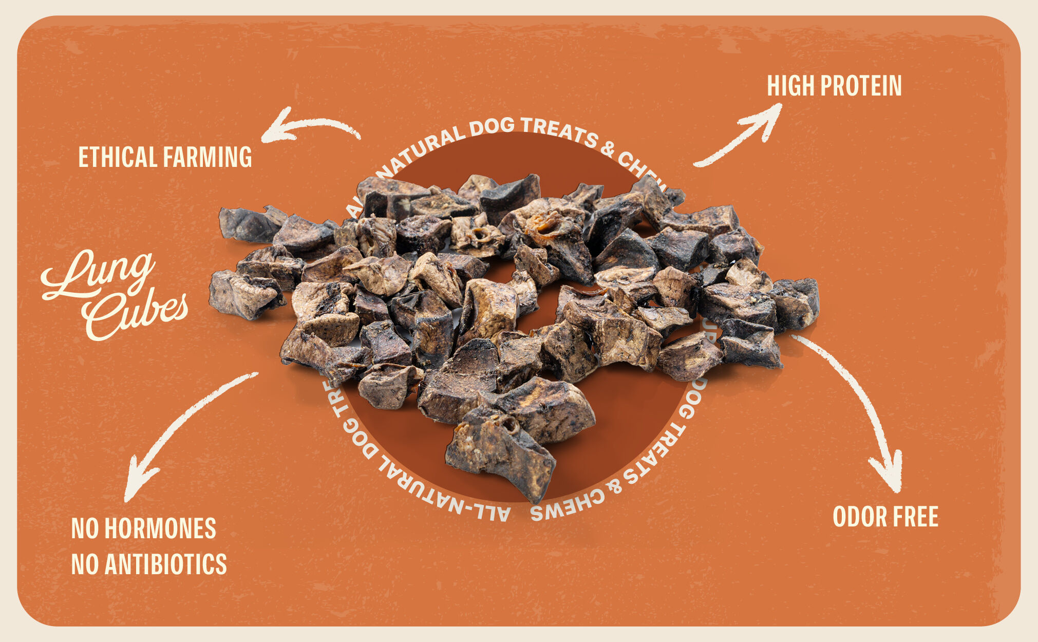 BAFFS Naturals Dados de Pulm&oacute;n de Cordero - Snack Natural para Perros, , large Imagen numero 3