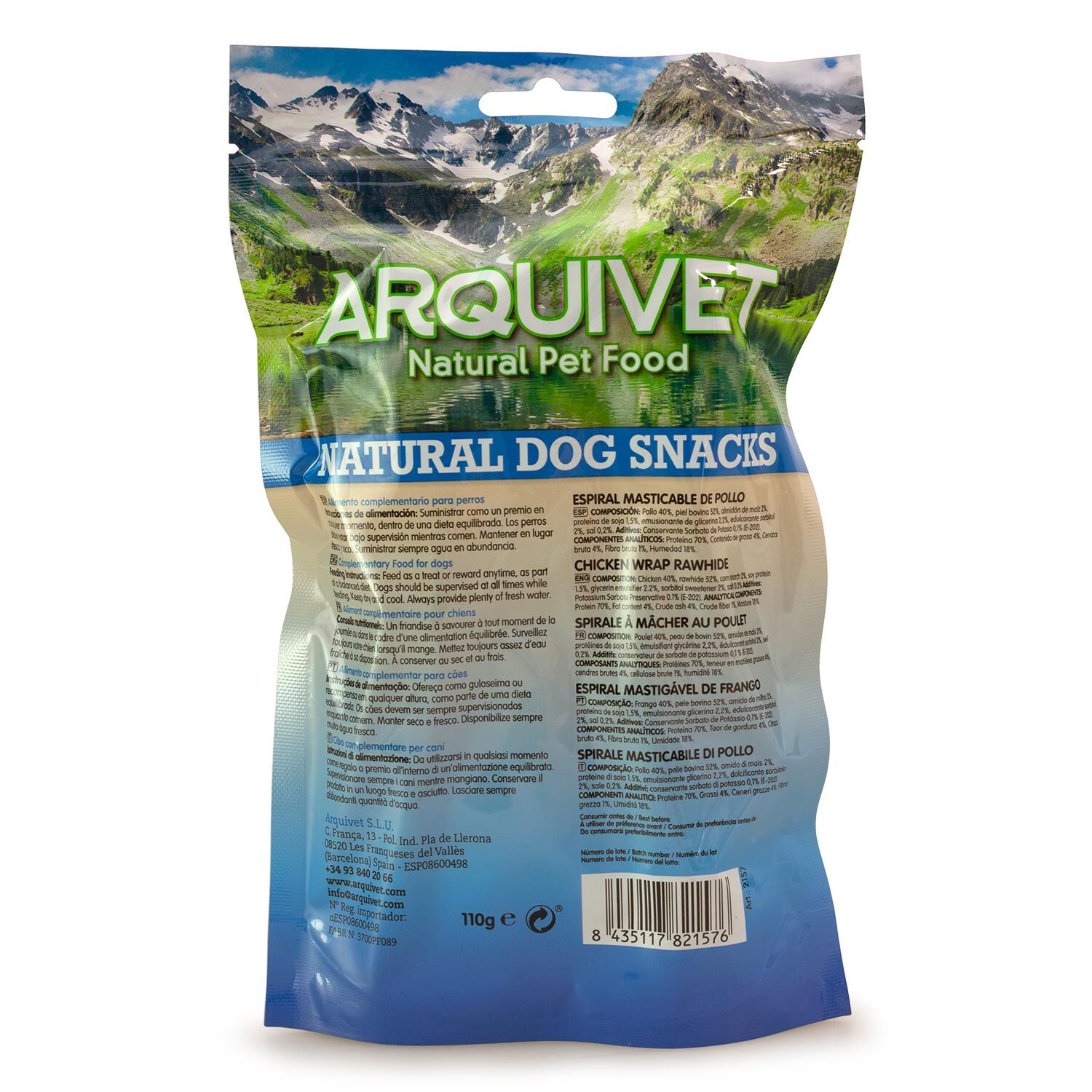 Espiral masticable pollo - Snacks naturales - 720 g, , large Imagen numero 5