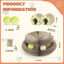 Nobleza - 2 Pack Magic Organ Juguete Rascador Interactivo para Gatos, Rascador para Gatos de Cartón con Bola de Campana de Juguete, Interactivo Rascador for Gatos, 11*10*6.8CM, , large indicador imagen numero 2