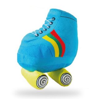 Patasbox peluche bota de patinaje multicolor para perros