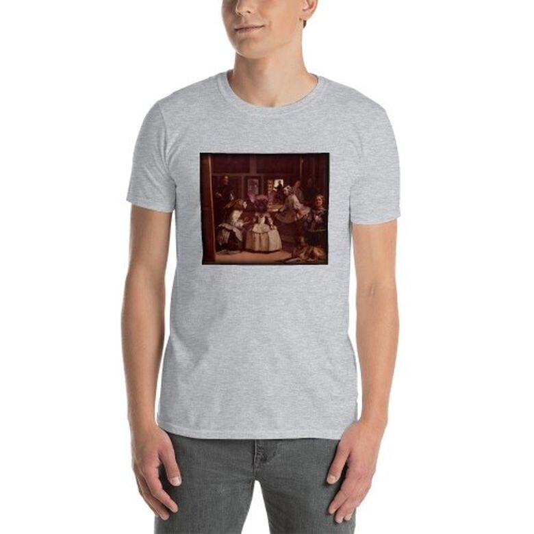 Mascochula camiseta hombre las meninas personalizada con tu mascota gris thumbnail
