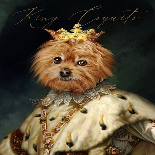 Mascochula max retrato personalizado en lámina con tu mascota multicolor thumbnail