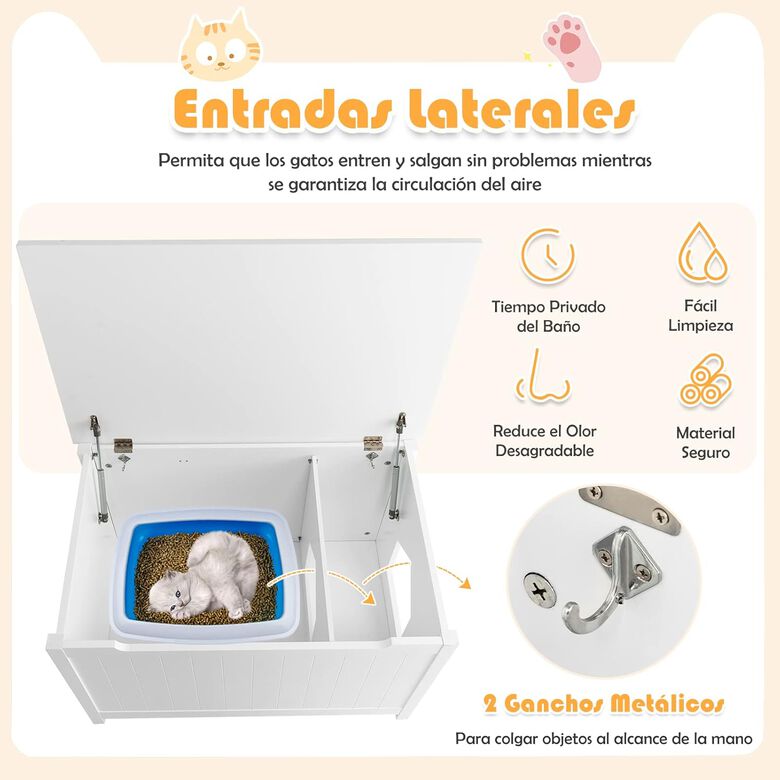 COSTWAY Casa con Apertura Superior para Gatos thumbnail