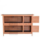 Conejera PawHut de exterior de madera 2 niveles color Madera, , large image number null