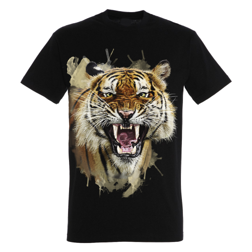 Camiseta Tiger Attitude color Negro, , large Imagen numero 1