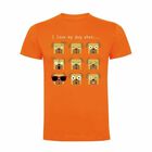 Camiseta hombre "I love my dog when..." color Naranja, , large image number null