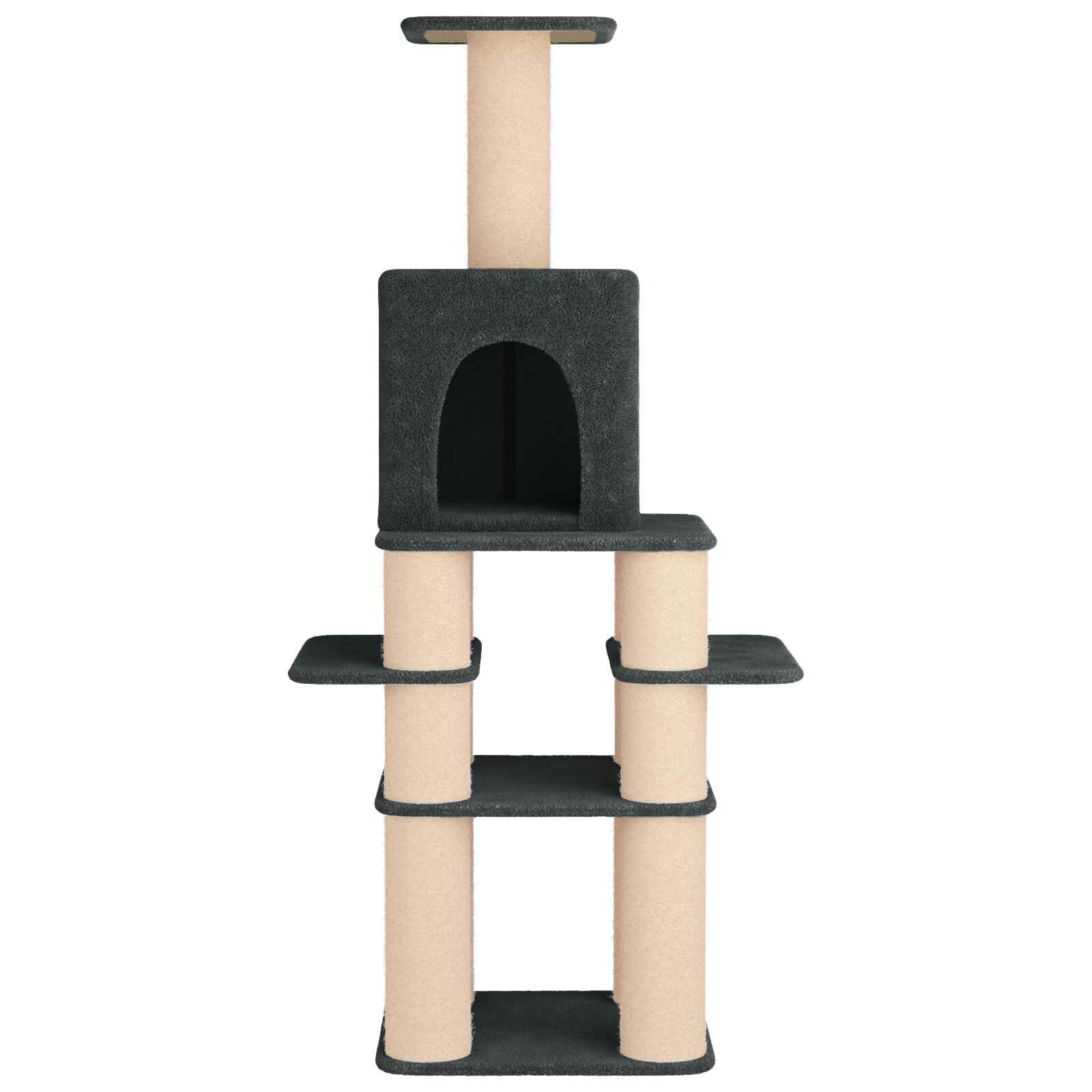 vidaXL &Aacute;rbol para gatos con postes de sisal Muebles Gatos jugar mascotas Torre, , large Imagen numero 5