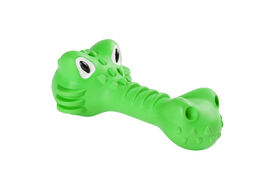 Eyenimal Mordedor cocodrilo de caucho verde para Perros