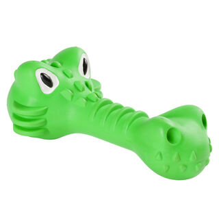 Eyenimal Mordedor cocodrilo de caucho verde para Perros