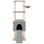vidaXL Rascador para gatos con postes de sisal gris claro 153 cm, , large indicador imagen numero 3