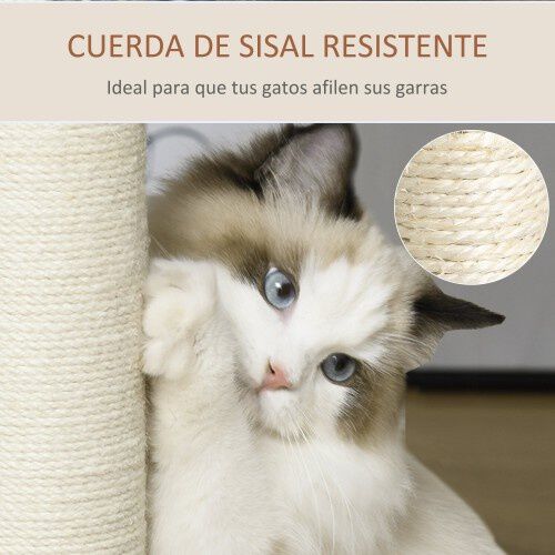 PawHut cueva rascador de rat&aacute;n para gatos, , large Imagen numero 5