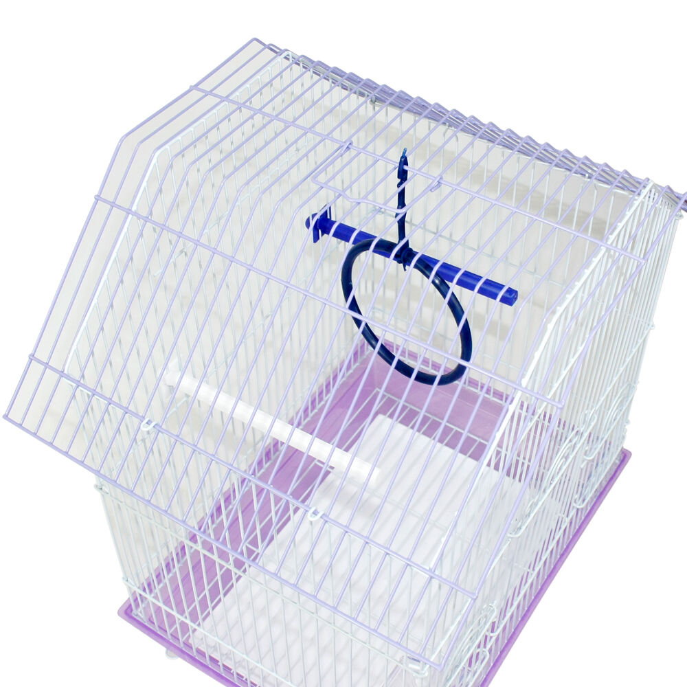 Jaula para pajaro 34.5x26x44cm , incluyen 2 palos ,1 columpio y 2 comederos, , large Imagen numero 3