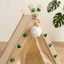 Cama Tipi Plegable para Gatos y Perros Peque&ntilde;os con Coj&iacute;n Lavable - Cueva de Madera Maciza y Lino Transpirable, Caseta de Interior Port&aacute;til y F&aacute;cil de Limpiar para Cachorros y Mascotas, , large indicador imagen numero 5