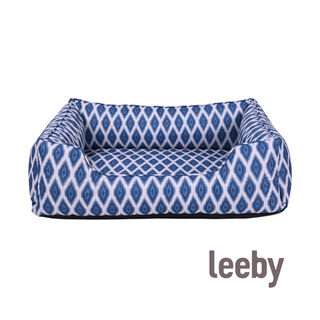 Leeby cama impermeable azul para perros