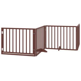 VidaXL Puerta Plegable Madera para Perros