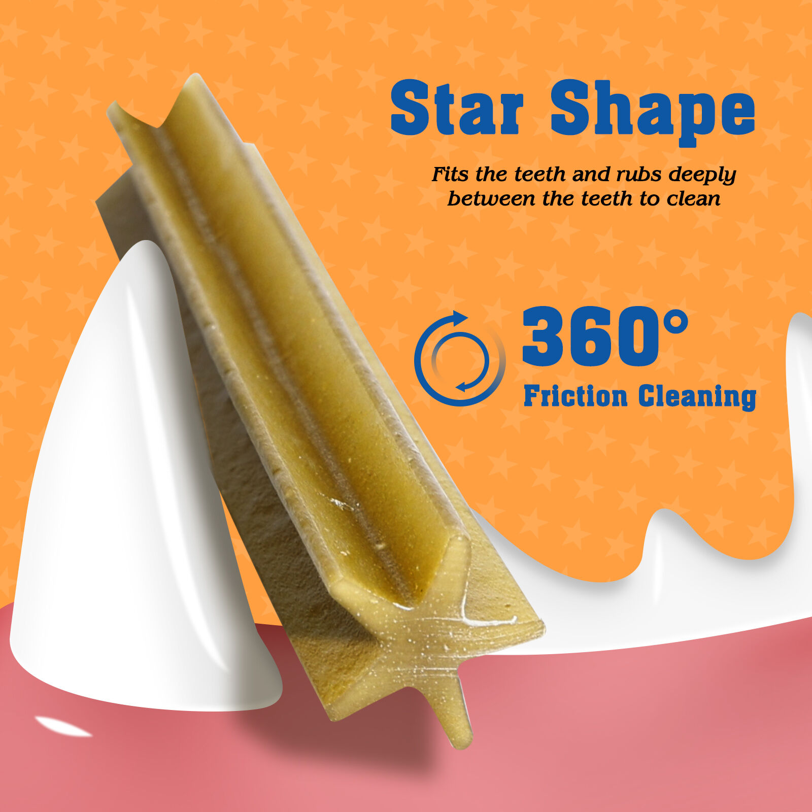 Nobleza Dental Stick para Perros con Sabor a Ternera, Snacks para Perros para la Higiene Oral Premios Natural, Palitos Dentales Masticables para Perro Grande, 137g * 8 Paquetes, , large Imagen numero 4