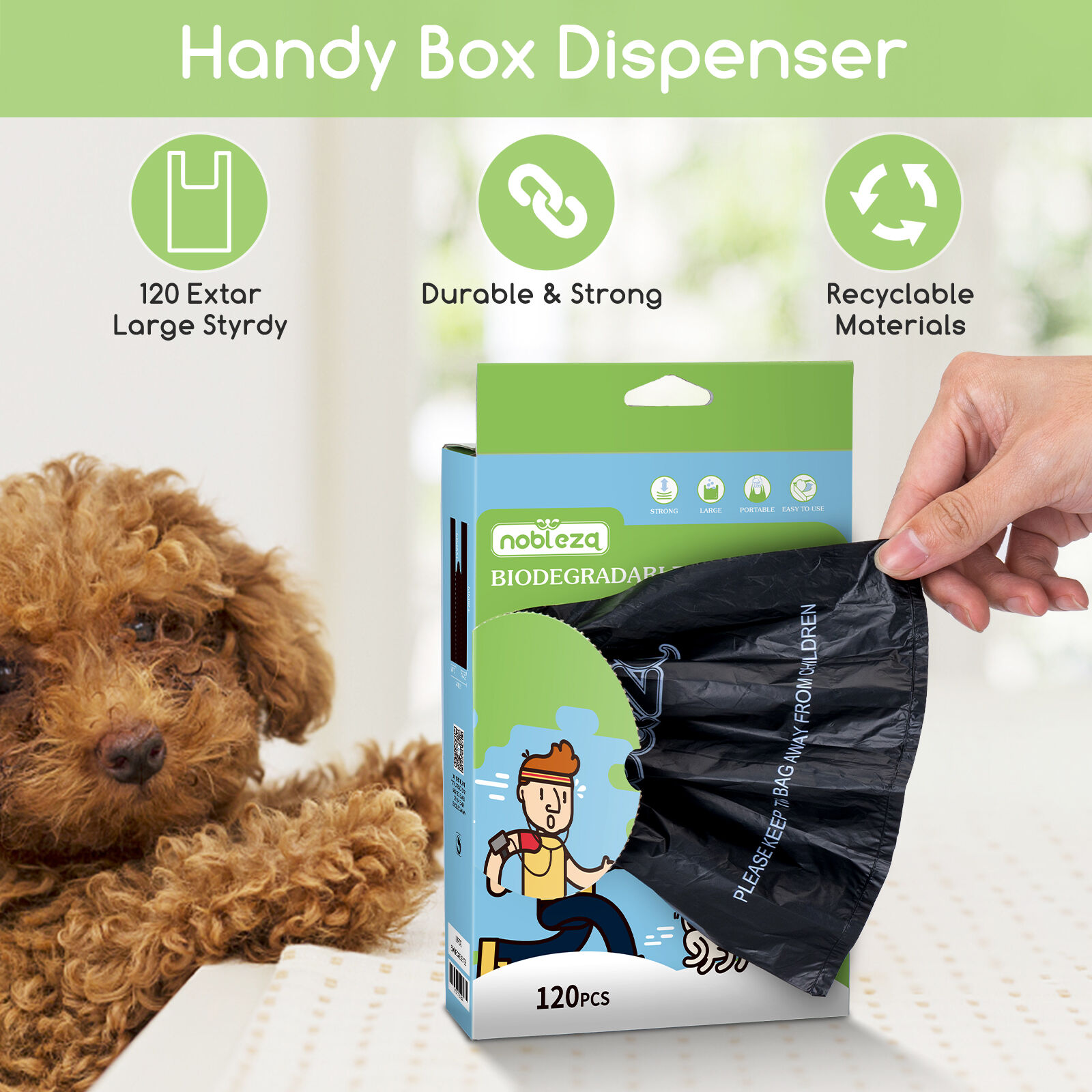 Nobleza bolsa de basura para perros, , large Imagen numero 4