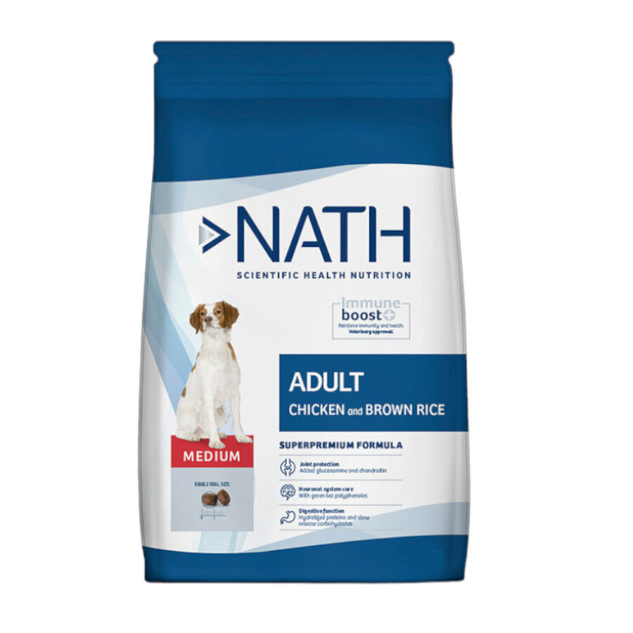 12 kg Nath Adult Medium Pollo pienso para perros, , large Imagen numero 1