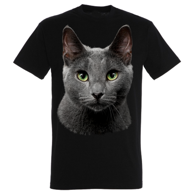 Camiseta Azul ruso color Negro