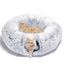 Nobleza Túnel para Gatos de Peluche, 2 en 1 Cama Tunel para Gatos con Cojín Extraíble, Tunel Plegable para Mascotas con 2 Agujeros y Bolas Juguetes para Gatos Gatito Conejo Hurones, , large indicador imagen numero 1