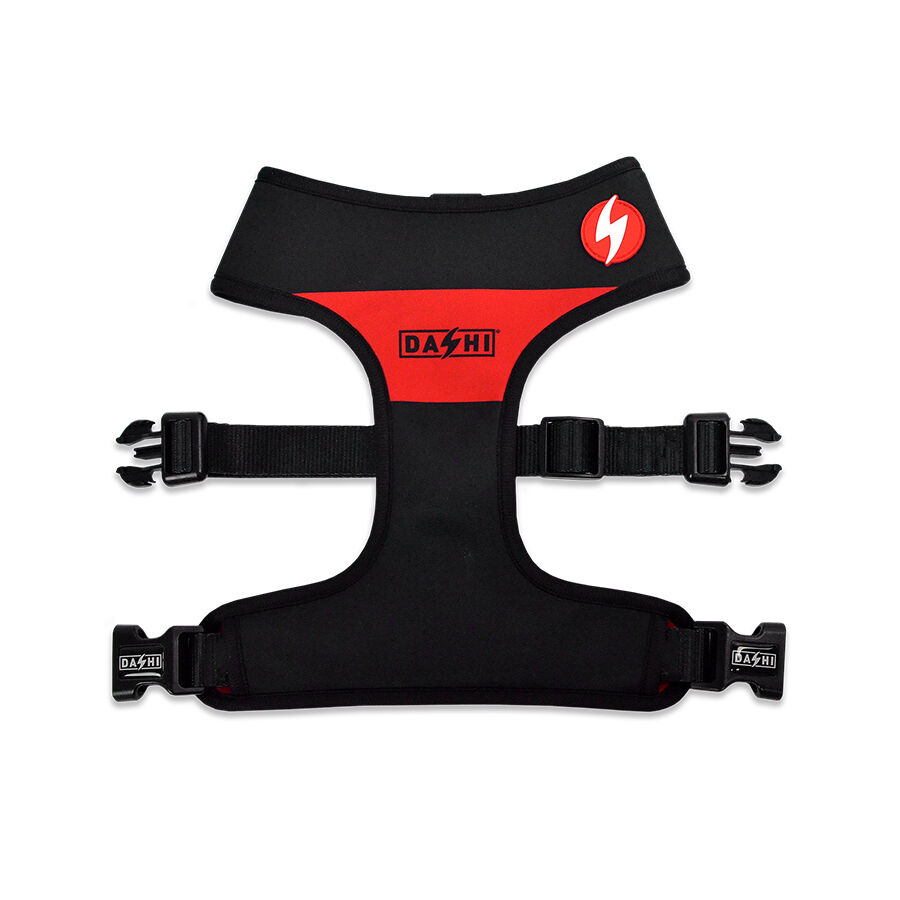 Dashi neo mesh stripes arn&eacute;s rojo y negro para perros, , large Imagen numero 1