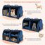 COSTWAY Transport&iacute;n de Doble Compartimento Perro Gato, Bolsa de Transporte Port&aacute;til 3 en 1 con 2 Hamacas Desmontables, Jaula Suave para Mascotas con Bolsa de Transporte 100 x 58 x 61cm (Azul), , large indicador imagen numero 2