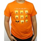 Camiseta niño/a "I love my dog when..." color Naranja, , large image number null