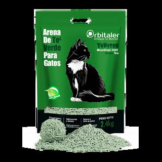 Yupiter® MoonDust 2400 Green Tea arena aglomerante de té verde para gatos
