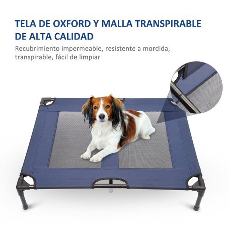 Pawhut cama de exterior azul para mascotas, , large image number null