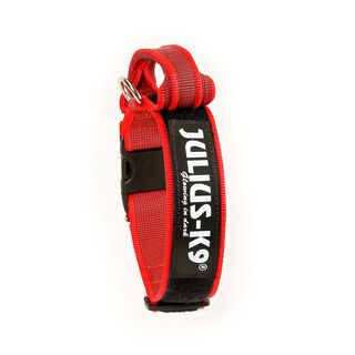 JULIUS K9 Collar Con Asa Y Doble Cierre Rojo para perros