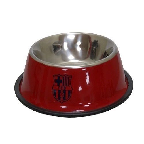 Comedero-bebedero para mascotas escudo FC Barcelona color Granate, , large Imagen numero 1