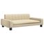 vidaXL Cama para perros de tela crema 90x53x30 cm, , large indicador imagen numero 1