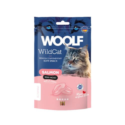 Woolf WildCat Snack Semihúmedo salmón para gatos