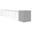 vidaXL Gallinero con corral acero galvanizado gris claro 165x251x181cm, , large indicador imagen numero 21