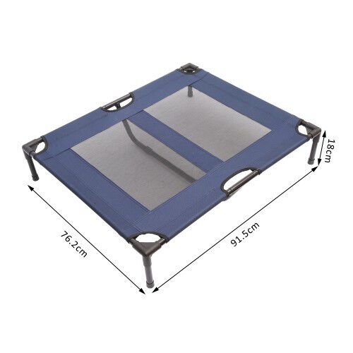 Pawhut cama de exterior azul para mascotas thumbnail