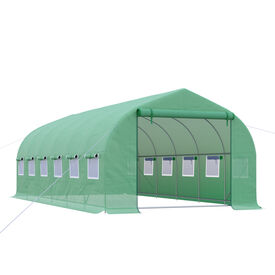 Outsunny Invernadero de Exterior para Cultivo de Plantas Verde
