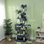 PawHut Árbol para Gatos Gris Oscuro, , large indicador imagen numero 3