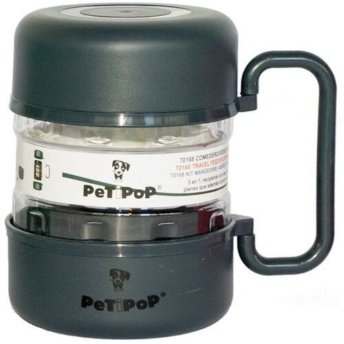 Comedero/Bebedero de viaje Gris para perros, , large Imagen numero 1