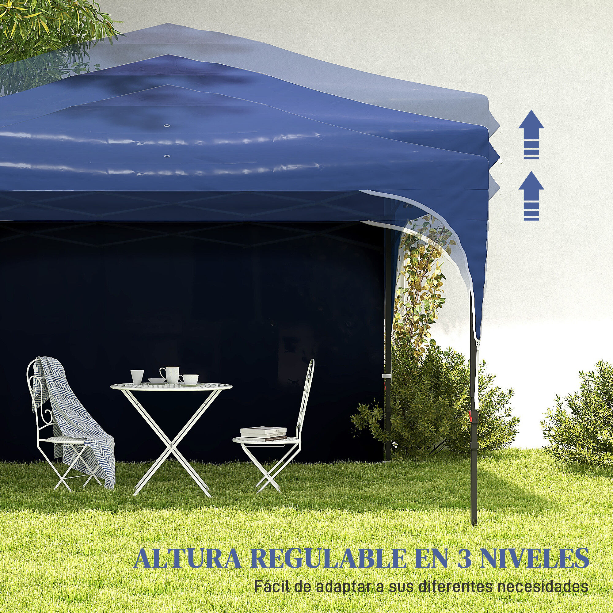 Outsunny Carpa Plegable Azul, , large Imagen numero 4
