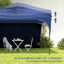 Outsunny Carpa Plegable Azul, , large indicador imagen numero 4