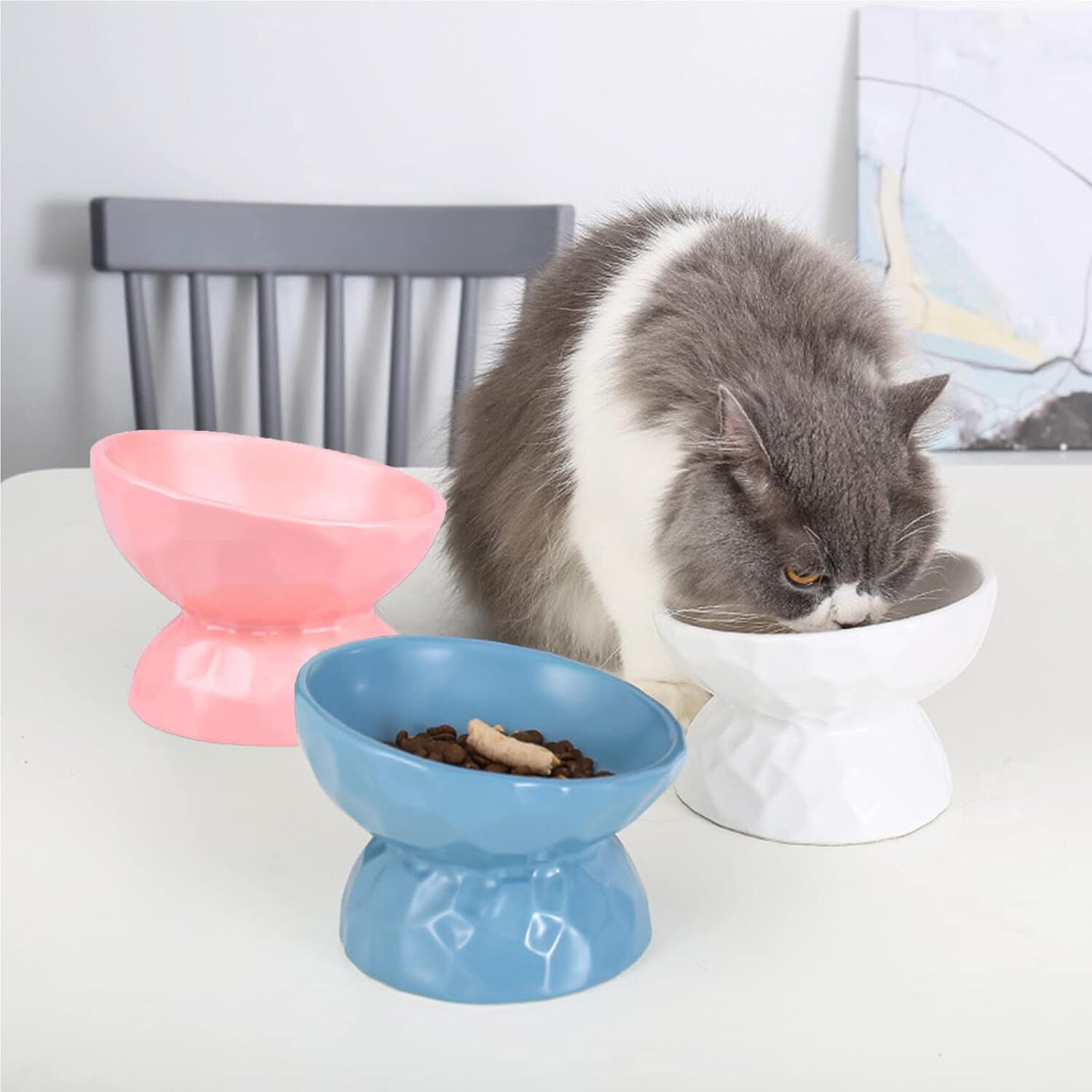 Taz&oacute;n de Cer&aacute;mica Inclinada con Dise&ntilde;o Ondulado 200ml, , large Imagen numero 5