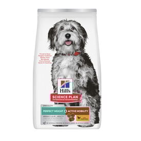 Hill's Science Plan Perfect Weight y Active Mobility pollo pienso para perros medianos