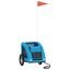 vidaXL Remolque de bicicleta para perros hierro y tela Oxford azul, , large indicador imagen numero 2