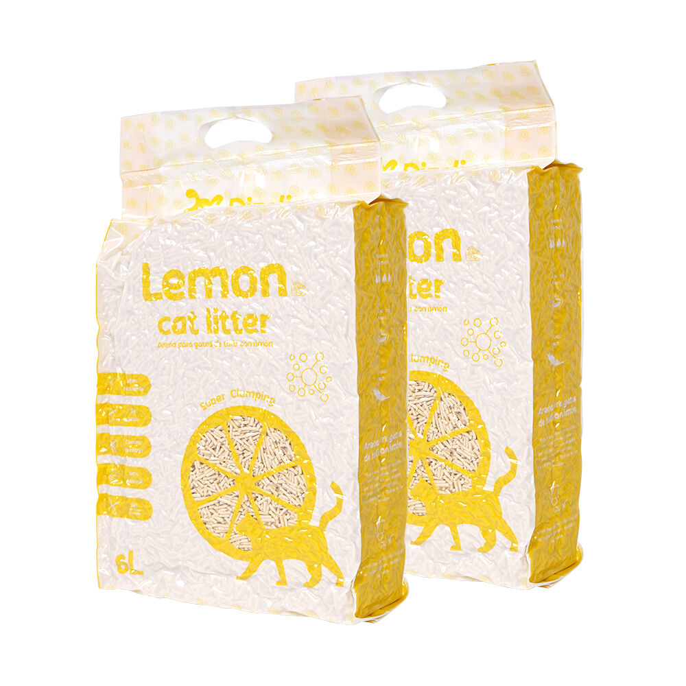 ARENA DE TOFU OLOR LIMON LEMON CAT LITTER 6L, , large Imagen numero 6