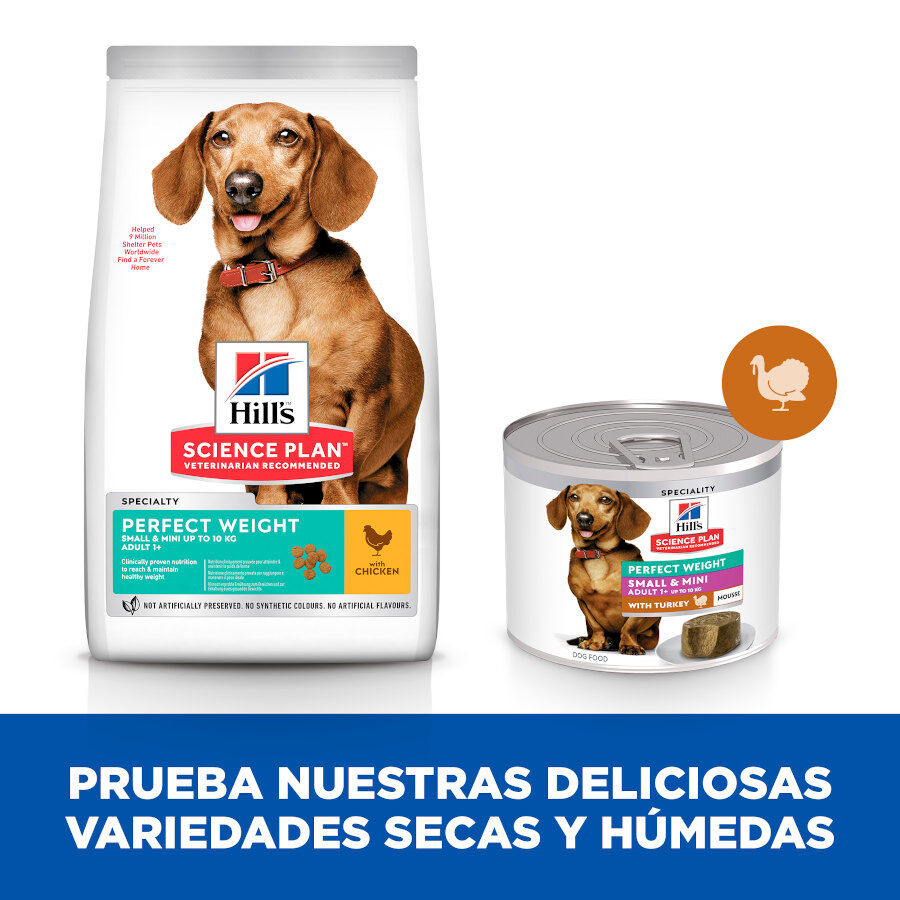 Hill&#039;s Science Plan Adult Small y Mini Perfect Weight Mousse de Pavo lata para perros thumbnail