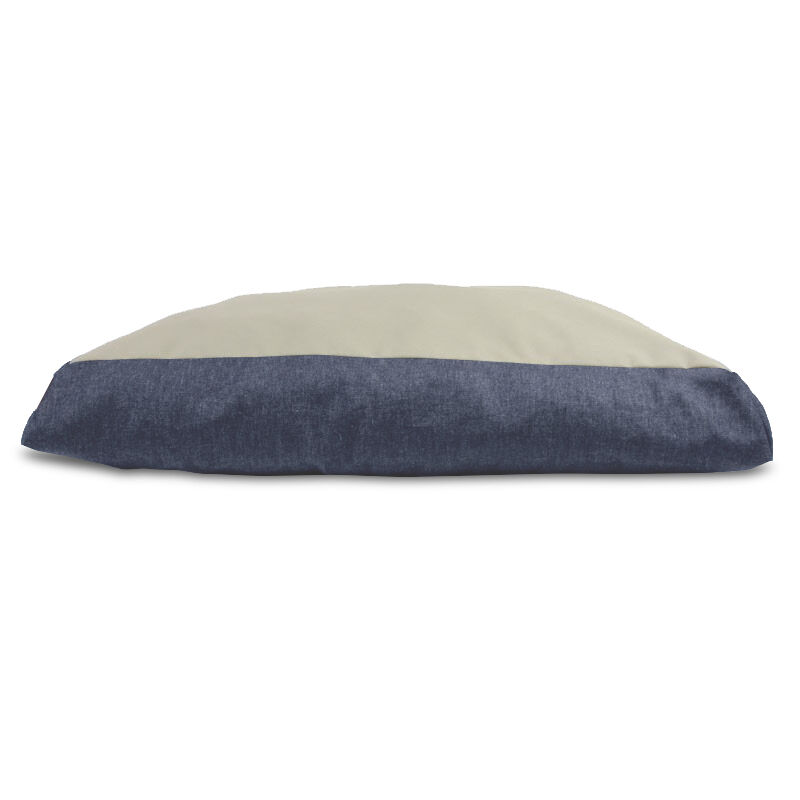Gauty Cama para Perros y Gatos  Denim e Tela de sarga - Azul y beige, , large Imagen numero 1