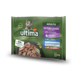 Affinity Ultima Fit & Delicious Pescado sobre en salsa para gatos - Multipack