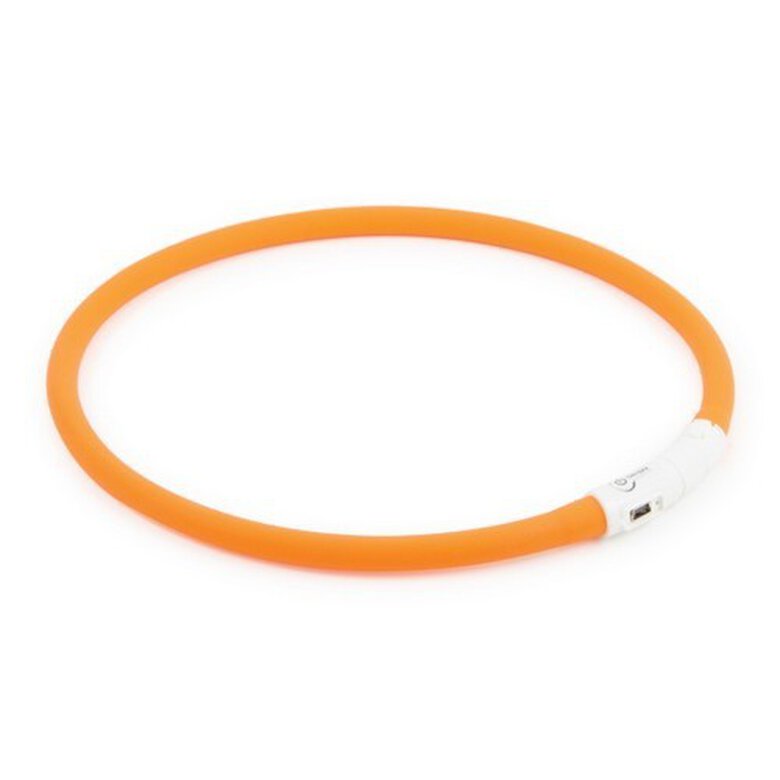 Collar con halo de seguridad de visión nocturna recargable con USB color Naranja, , large image number null